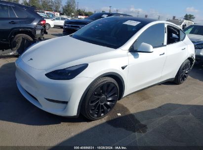 Lot #3035095493 2022 TESLA MODEL Y PERFORMANCE DUAL MOTOR ALL-WHEEL DRIVE