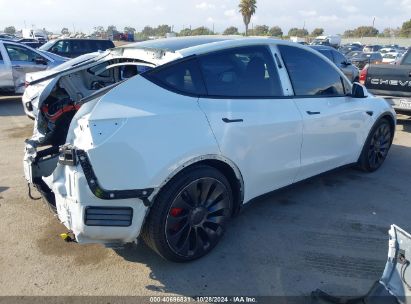 Lot #3035095493 2022 TESLA MODEL Y PERFORMANCE DUAL MOTOR ALL-WHEEL DRIVE