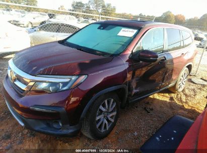 Lot #3034472631 2020 HONDA PILOT 2WD EX-L