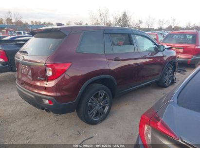 Lot #2995297010 2021 HONDA PASSPORT AWD EX-L