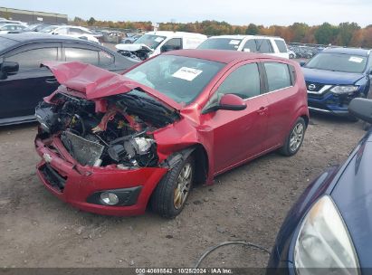 Lot #2995296941 2012 CHEVROLET SONIC 2LT