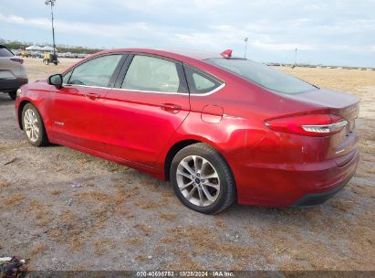 Lot #2992822706 2019 FORD FUSION HYBRID SE