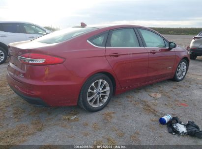 Lot #2992822706 2019 FORD FUSION HYBRID SE