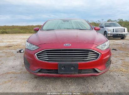 Lot #2992822706 2019 FORD FUSION HYBRID SE