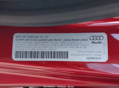 Lot #3051087092 2012 AUDI A7 PREMIUM