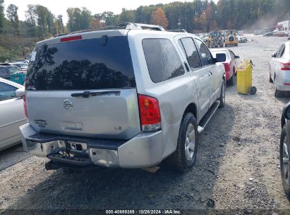 Lot #2995296850 2004 NISSAN PATHFINDER ARMADA LE