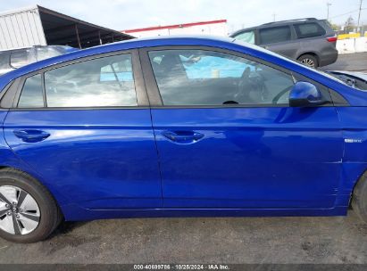 Lot #3035095491 2019 HYUNDAI IONIQ HYBRID BLUE