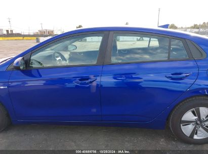 Lot #3035095491 2019 HYUNDAI IONIQ HYBRID BLUE