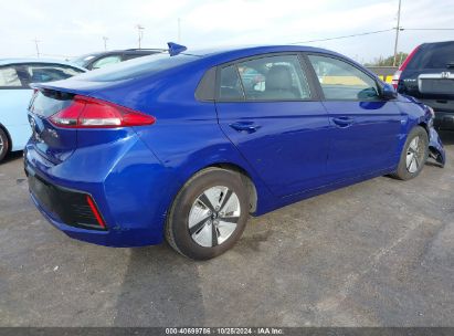 Lot #3035095491 2019 HYUNDAI IONIQ HYBRID BLUE