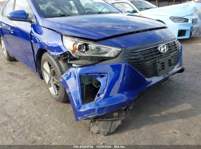 Lot #3035095491 2019 HYUNDAI IONIQ HYBRID BLUE