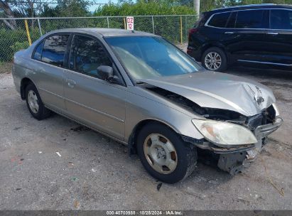 Lot #2995280866 2005 HONDA CIVIC HYBRID