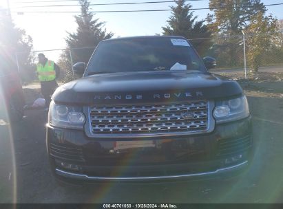 Lot #2995296751 2014 LAND ROVER RANGE ROVER 5.0L V8 SUPERCHARGED/5.0L V8 SUPERCHARGED EBONY EDITION