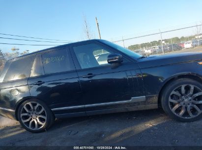 Lot #2995296751 2014 LAND ROVER RANGE ROVER 5.0L V8 SUPERCHARGED/5.0L V8 SUPERCHARGED EBONY EDITION