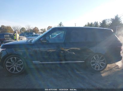 Lot #2995296751 2014 LAND ROVER RANGE ROVER 5.0L V8 SUPERCHARGED/5.0L V8 SUPERCHARGED EBONY EDITION