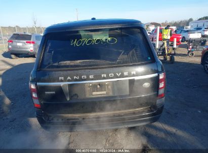 Lot #2995296751 2014 LAND ROVER RANGE ROVER 5.0L V8 SUPERCHARGED/5.0L V8 SUPERCHARGED EBONY EDITION