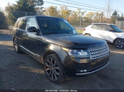 Lot #2995296751 2014 LAND ROVER RANGE ROVER 5.0L V8 SUPERCHARGED/5.0L V8 SUPERCHARGED EBONY EDITION