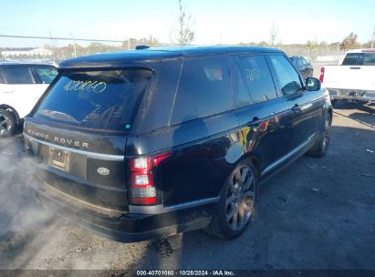 Lot #2995296751 2014 LAND ROVER RANGE ROVER 5.0L V8 SUPERCHARGED/5.0L V8 SUPERCHARGED EBONY EDITION