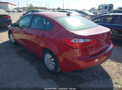 Lot #2978106853 2016 KIA FORTE LX