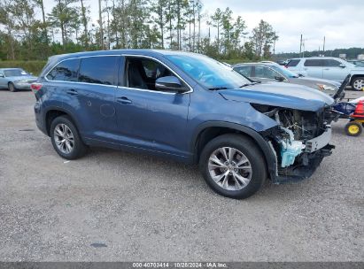 Lot #2995296981 2015 TOYOTA HIGHLANDER LE PLUS V6