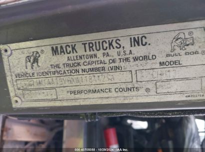 Lot #2992829250 1999 MACK 600 CH600