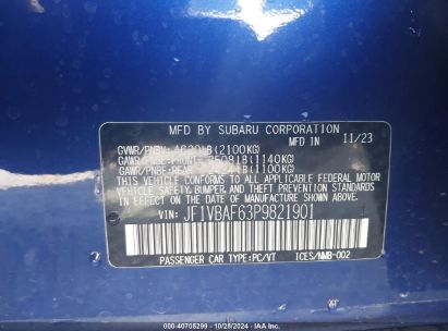 Lot #2992823110 2023 SUBARU WRX PREMIUM