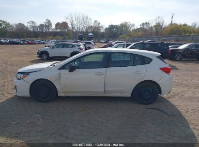 Lot #3001577056 2018 SUBARU IMPREZA 2.0I