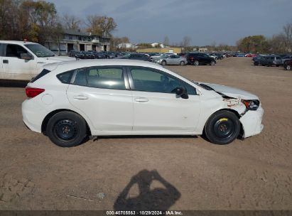 Lot #3001577056 2018 SUBARU IMPREZA 2.0I