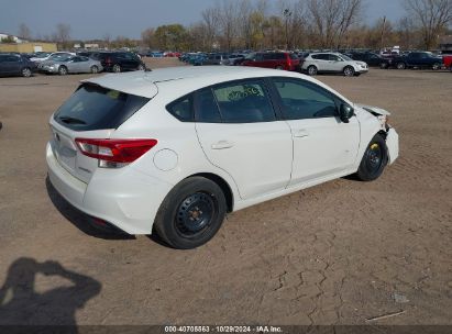 Lot #3001577056 2018 SUBARU IMPREZA 2.0I