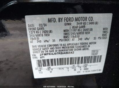 Lot #3035074829 2024 FORD EDGE SEL