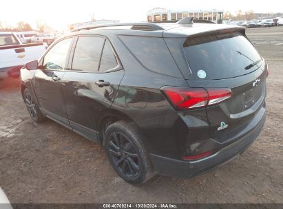 Lot #3037546823 2022 CHEVROLET EQUINOX FWD RS