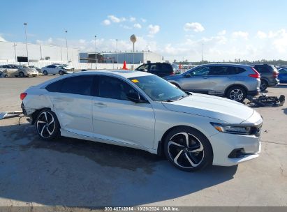 Lot #3035085243 2022 HONDA ACCORD SPORT 2.0T