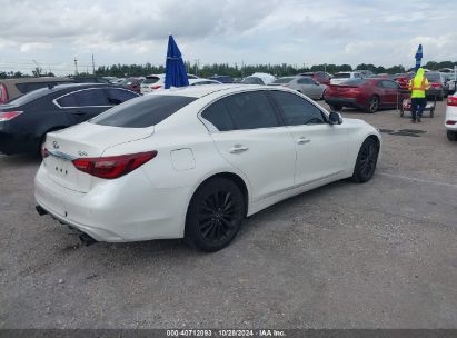 Lot #2990347315 2020 INFINITI Q50 LUXE AWD