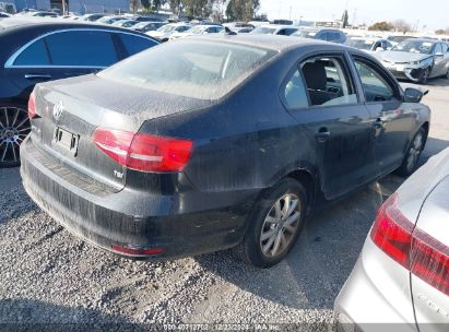 Lot #3035091032 2015 VOLKSWAGEN JETTA 1.8T SE