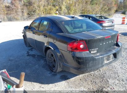 Lot #2990356933 2013 DODGE AVENGER SXT