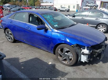 Lot #2992832631 2024 HYUNDAI ELANTRA HYBRID LIMITED