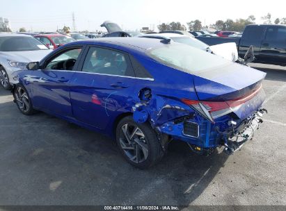 Lot #2992832631 2024 HYUNDAI ELANTRA HYBRID LIMITED