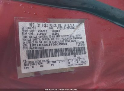 Lot #3037524358 1996 MERCURY SABLE LS