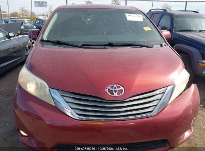 Lot #2996536104 2011 TOYOTA SIENNA XLE V6