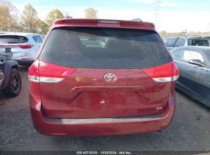 Lot #2996536104 2011 TOYOTA SIENNA XLE V6