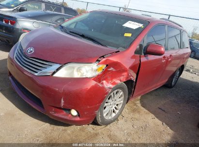 Lot #2996536104 2011 TOYOTA SIENNA XLE V6