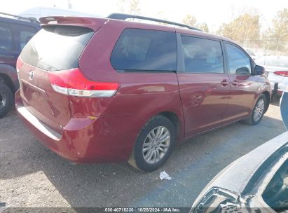 Lot #2996536104 2011 TOYOTA SIENNA XLE V6