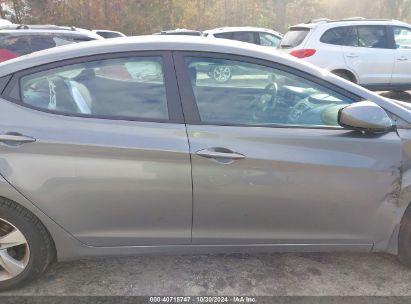 Lot #3035074711 2013 HYUNDAI ELANTRA GLS