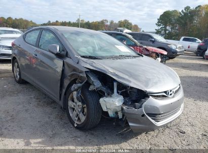 Lot #3035074711 2013 HYUNDAI ELANTRA GLS