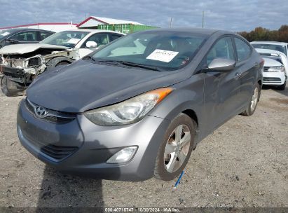 Lot #3035074711 2013 HYUNDAI ELANTRA GLS