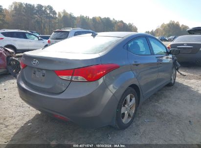 Lot #3035074711 2013 HYUNDAI ELANTRA GLS