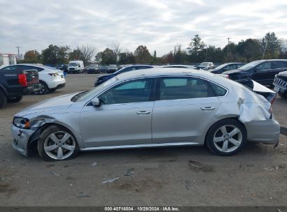 Lot #2995296186 2015 VOLKSWAGEN PASSAT 1.8T SE