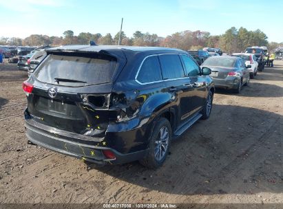 Lot #3052075885 2017 TOYOTA HIGHLANDER XLE