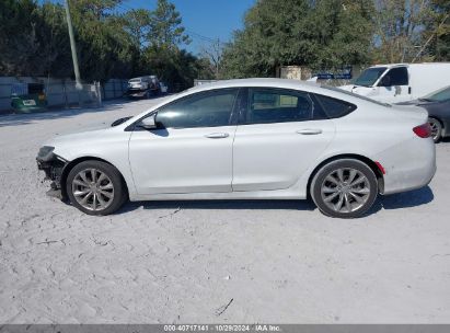 Lot #2996535527 2015 CHRYSLER 200 S