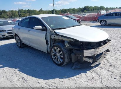 Lot #2996535527 2015 CHRYSLER 200 S