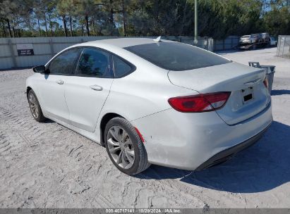 Lot #2996535527 2015 CHRYSLER 200 S